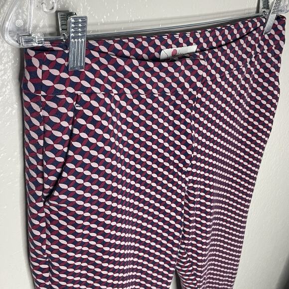 Boden Hampshire Pants 8 Old Money Preppy Geometric Retro Ankle Stretch Trousers - Picture 8 of 8